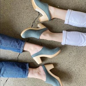 Bryr Chloe Clogs- High Heeled, color Agave